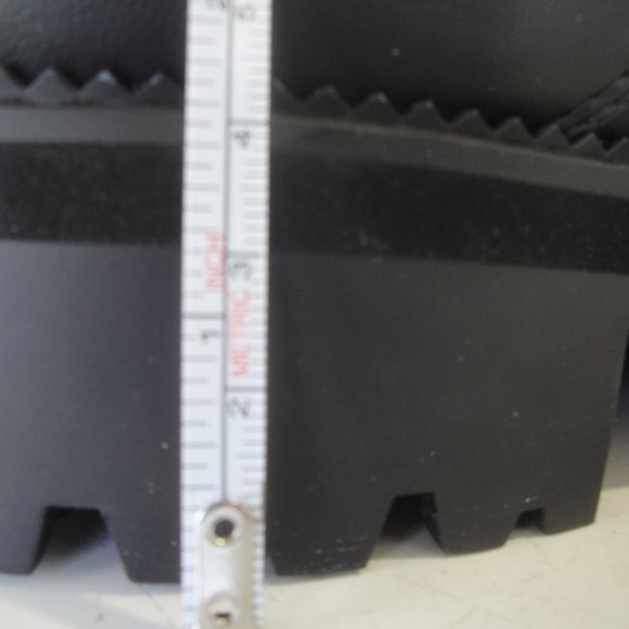 A New Day Black Combat Style Boots Ladies Size 9 - Picture 6 of 12